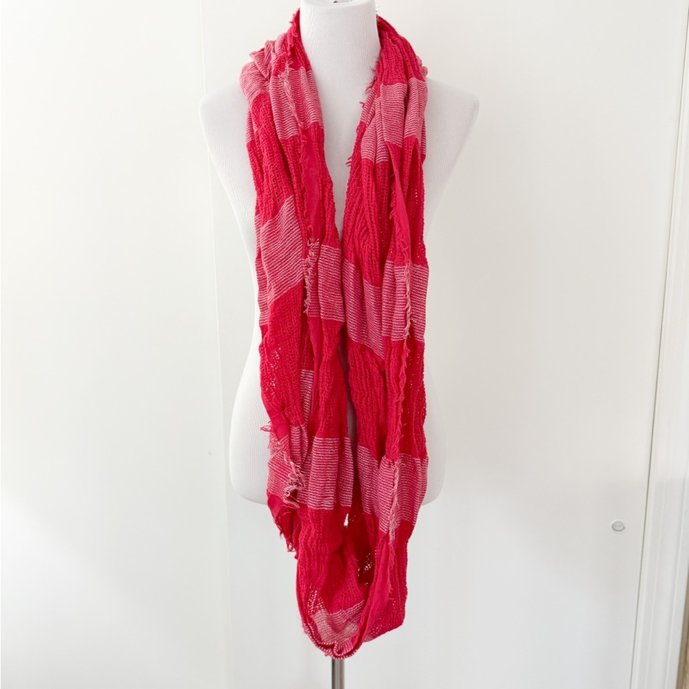 Red & Silver Infinity Scarf - Picture 2 of 3